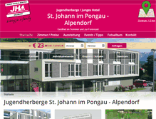 Tablet Screenshot of hostel-sanktjohann.at